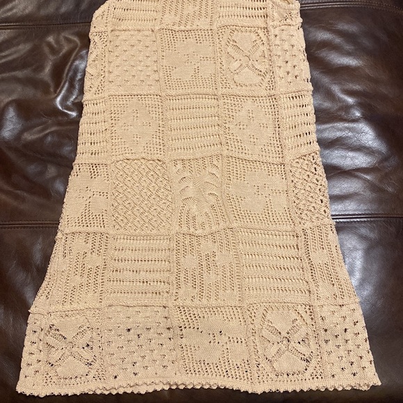 Zara sleeveless midi lace dress with underlay slip - Picture 9 of 14